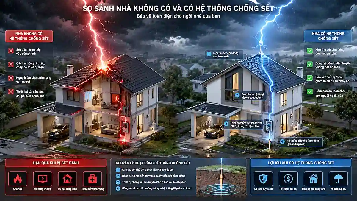 Tỉ Lệ Sét Đánh Trúng Nhà Là Bao Nhiêu